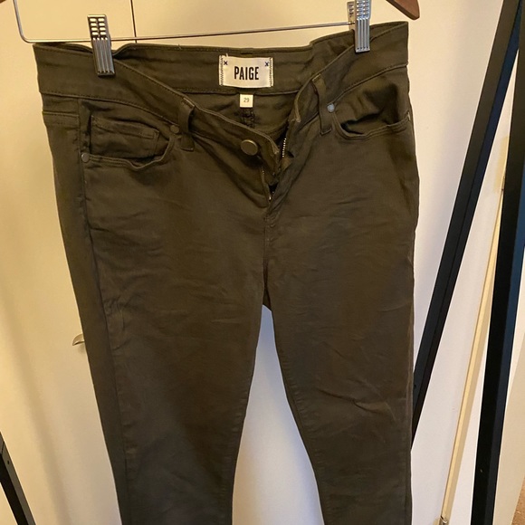 Paige dark green jeans, size 29 - Picture 1 of 3